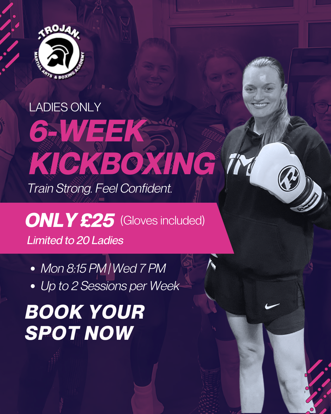 🔥 Ladies Only 6-Week Kickboxing – Starts Jan 5th! 🔥